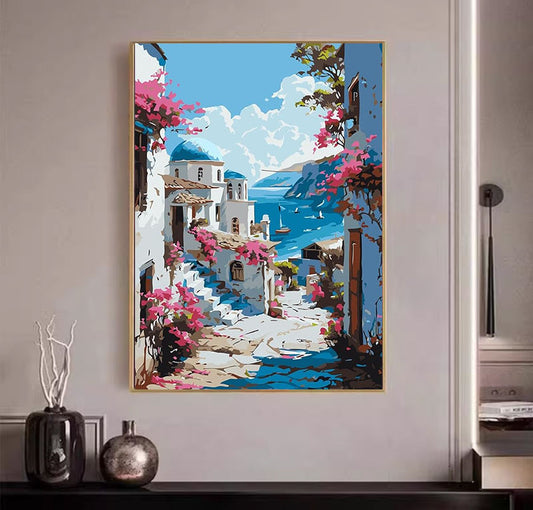 Blüten am Meer - Malen nach Zahlen