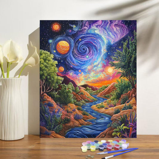 Kosmische Ruhe - Malen nach Zahlen