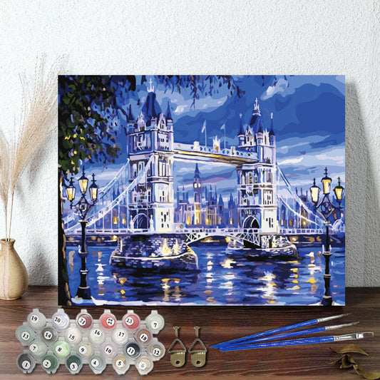 Londons Lichter - Malen nach Zahlen