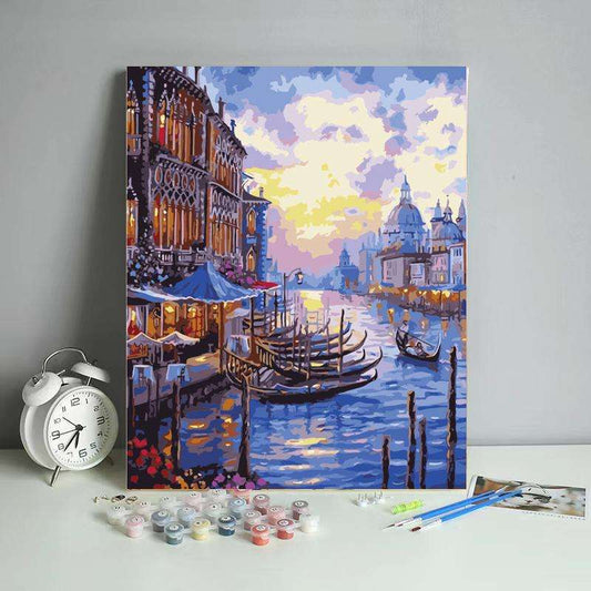 Venedigs Lichter - Malen nach Zahlen